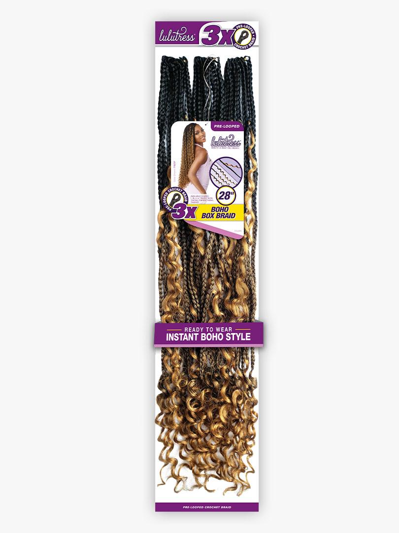 LULUTRESS 3X BOHO BOX BRAID 28″